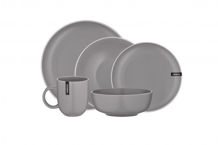 Столовий сервіз ARDESTO Cremona Dusty grey 30 предметів (AC30CDG) купити ціна